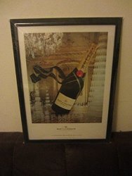 Moet & Chandon Imperial Champagne Epernay France Bottle & Glasses Framed Print