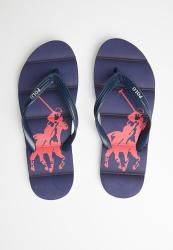 Polo Chester Pony Flip Flop - Navy