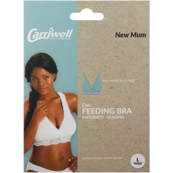 Carriwell Lace Feeding Nursing Bra in White