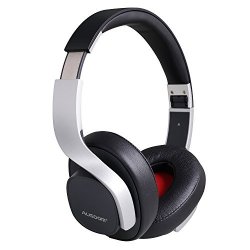 Ausdom M08 Wireless Bluetooth Stereo Headset And Noise Reduction With MIC Extra Bass Black Silver