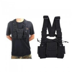 Nylon Two-way Radio Pouch Chest Pack Pocket Walkie Talkie Bag Holder Carry Case For Motorola CP040 F
