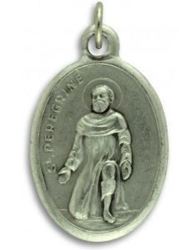 Sterling Silver - St Peregrine Medal - Patron Saint Of Cancer & Aids