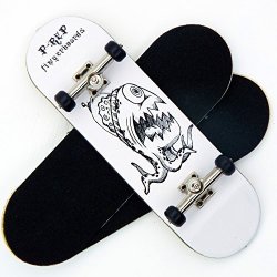 Republic Peoples P-rep Alien Brain 30MM Graphic Complete Wooden Fingerboard W Cnc Lathed Bearing Wheels