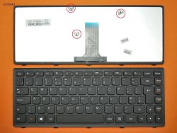Lenovo G400 G400S Series No Frame Laptop Keyboard Black