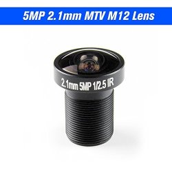 2.1MM Lens Fisheye Cctv Lens 1 2.5" HD 5.0 Megapixel For Ip Cctv Cameras M12 Mount 155 Compatible Wide Angle Panoramic Cctv Camera Lens
