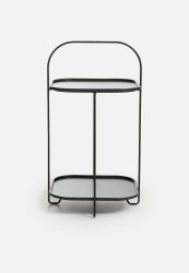 Present Time Tray Steel Side Table - Black