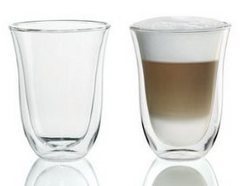 Delonghi Set of 2 Latte Glasses