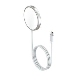 Tuff-Luv Magnetic Wireless Qi Magsafe Charger For Iphone 12 12 Pro And 12 MINI Charger - White