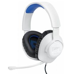 JBL Quantum 100P Console Wired Over-ear Gaming Headphones - White blue