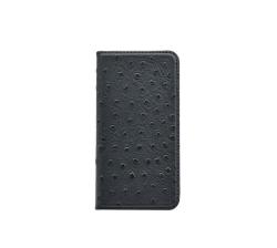Bookcase Magnetic Samsung S8 Plus Ostrich Leather Black