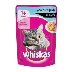 Whiskas Pouch Whitefish In Gravy 85G