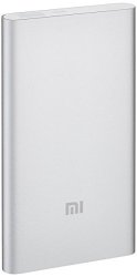 XiaoMi 5000 Mah Powerbank Lighter External Batter Charger 2.1A Iphone Ipad Samsung Sony Htc Motorola Android Nokia Nexus Smartphone Silver