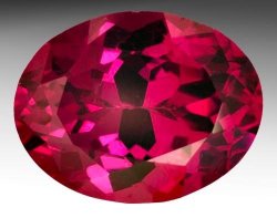 4.38ct Natural Rhodolite G.i.s.a.certified Strong Purplish Red Vvs1