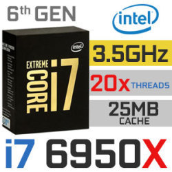 Intel Core I7-6950x 3.00 Ghz 25m Cache Lga 2011-v3 Bx80671i76950x