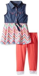 Limited Too Big Girls' Fashion Top And Legging Set 3159 Multi 10