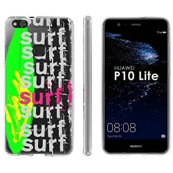 Huawei P10 Lite Tpu Silicone Phone Case Mobiflare Clear Ultraflex Thin Gel Phone Cover - Surf For Huawei P10 Lite 5.2" Screen