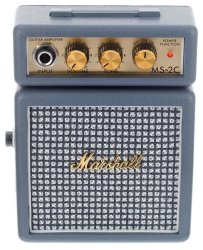 MS2C Micro Amp Series 1 Watt Portable Electric Guitar Amplifier Half Stack - Vintage Grey