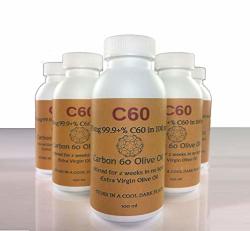 C60 In Olive Oil Concentrated 95 Mg Carbon 60 Solvent Free 99.9+% Purity C60 Buckyballs In Olive Oil 100 Ml Bottle