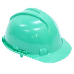 Hard Hat - Worker Safety Helmet - Green -10 Pack