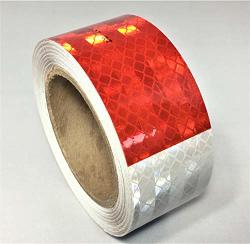 Abrams 2 in x 150 ft Diamond Pattern Trailer Truck Conspicuity Dot Class Reflective Safety Tape White