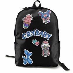 Unisex Eteebag Backpack Cool Teenager Melanie Martinez Cry Baby Black One Size
