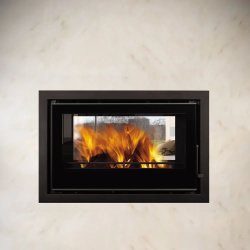 C&a Cristal 98 Double Sided - Built-In Fireplace - 81MM Steel Frame