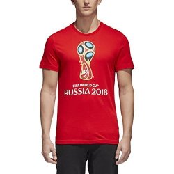 Adidas World Cup Soccer World Cup Emblem Men's Tee XL Red