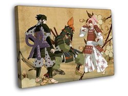 H5V6082 Naruto Shippuden Ultimate Ninja Uzumaki Uchiaha Sasuke Japanese Anime Manga Art 50X40 Framed Canvas Print