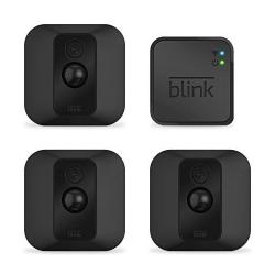 Blink Xt Home Security Camera System With Motion Detection Wall Mount HD Video 2-YEAR Battery Life And Cloud Storage Included - 3 Camera Kit