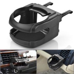 Black Air-condition Vent Mount Can Drink Cup Bottle Holder Stand