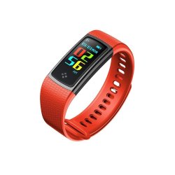 Eprolo Lemfo Waterproof Color Lcd Screen Heart Rate Monitor Fitness Watch With Memory Activity Tracker Smart Band 2018 - Orange