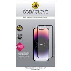 Body Glove Iphone 15 Pro Ultra Glass Screen Protector - Black Border
