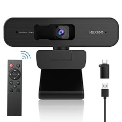 Zoom Certified Nexigo N940P 2K Zoomable Webcam With Remote And Software Controls Sony Starvis Sensor 1080P@ 60FPS 3X Zoom In |