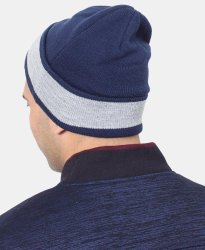 Lonsdale Two Tone Unisex Beanie - Navy - Navy One Size