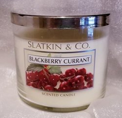 Slatkin & Company Blackberry Currant Scented Candle 14.5 Ounces