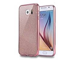NWNK13 Samsung Galaxy S7 Edge Electroplating silicone tpu soft Back Case Cover P Glitter Rose Gold