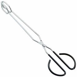 Hinmay Extra Long Scissor Tongs 16-INCH Stainless Steel Barbecue Grilling Tongs