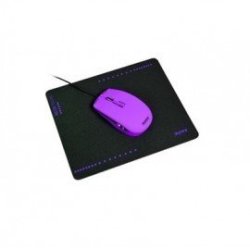 Wired Purple Mouse And Mouse Pad