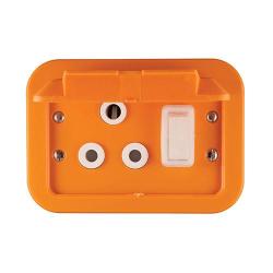 Crabtree Industrial Single 16A Weatherproof Socket - Orange
