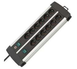 Brennenstuhl Premium-alu-line Technics Extension Socket 12-WAY 3M 1391000912