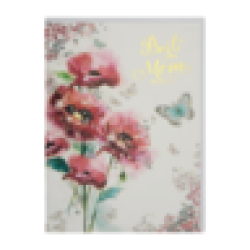 CARLTON Poppy Flower Mother's Day Card