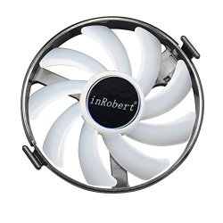 Inrobert Hard Swap Fans Gpu Vga LED Cooler Cooling Fan FDC10H12S9-C For Xfx R7 370 Rx 460 470 480 Graphic Card Blue LED