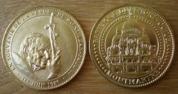 Medal Of Tourism France Church Basilica Sacre Coeur Montmartre Pope John Paul 2 In Paris 1980