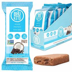 Bhu Keto Bars - Chocolate Coconut Cookie Dough Refrigerated Protein Snacks 8 Pack - Made Fresh Daily With Natural And Organic Ingredients - Low