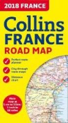 2018 Collins Map Of France Sheet Map Folded New Edition