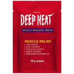 Deep Heat Muscle Massage Cream Sachet 15G