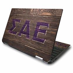 Mightyskins Compatible With Hp Spectre X360 13.3" Gem-cut 2020 - Sigma Alpha Epsilon Wood Protective Durable Device Not Included - This Is