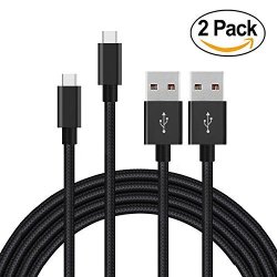2 Pack USB Charger Cable For Essential Phone PH-1 Data Transferring Sync Cords For Galaxy S8 S8 Plus Note 8 LG V20 G5