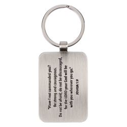 Key Ring In Tin Be Strong & Courageous