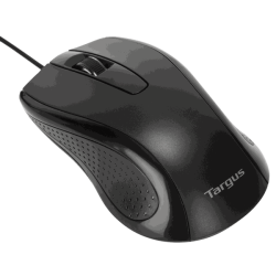 Targus Antimicrobial 3 Button Usb-a Wired Mouse - Black